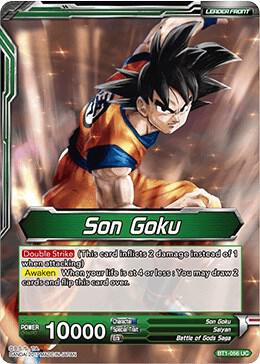 Son Goku // Super Saiyan God Son Goku BT1-056 Galactic Battle Dragon Ball Super 