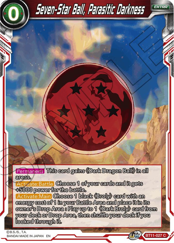 Seven-Star Ball, Parasitic Darkness BT11-027 Vermilion Bloodline 
