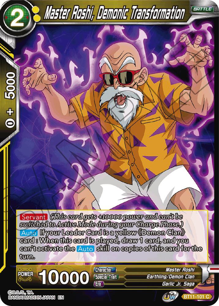Master Roshi, Demonic Transformation BT11-101 Vermilion Bloodline 