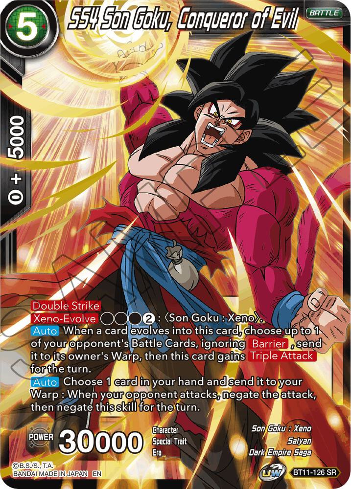 SS4 Son Goku, Conqueror of Evil BT11-126 Vermilion Bloodline 