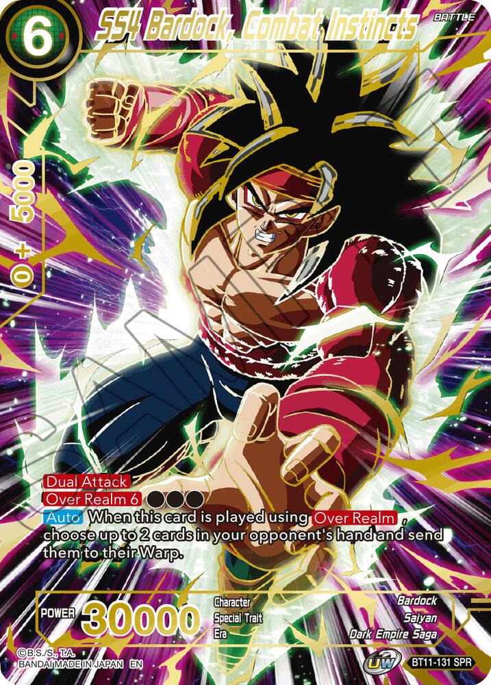 SS4 Bardock, Combat Instincts (SPR) BT11-131 Vermilion Bloodline 
