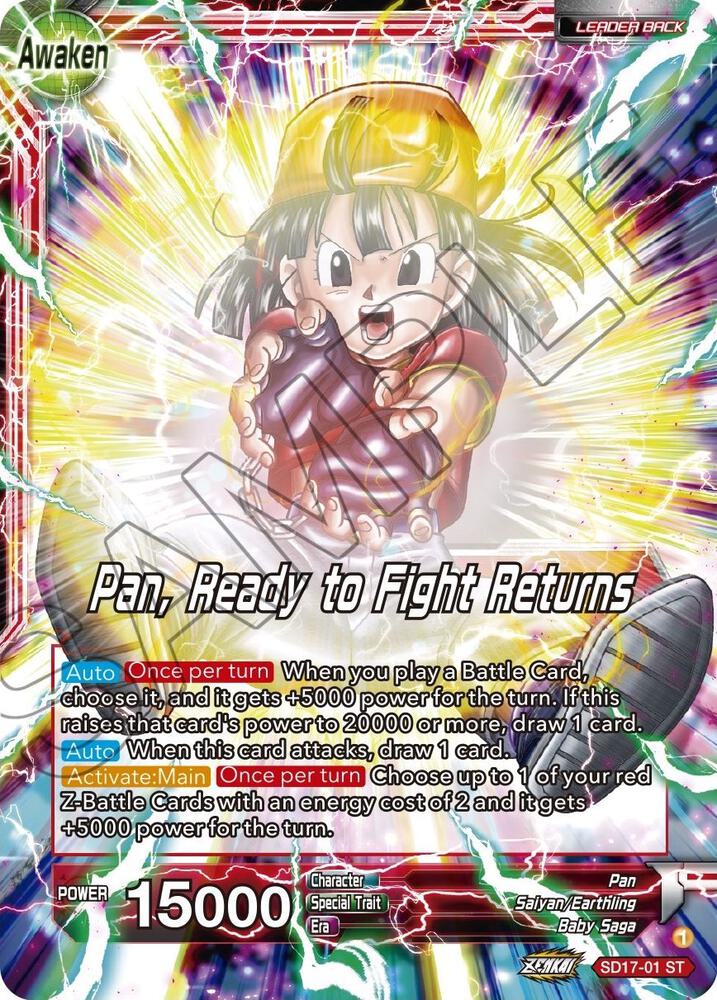 Pan // Pan, Ready to Fight Returns (Silver Foil) SD17-01 Dawn of the Z-Legends 