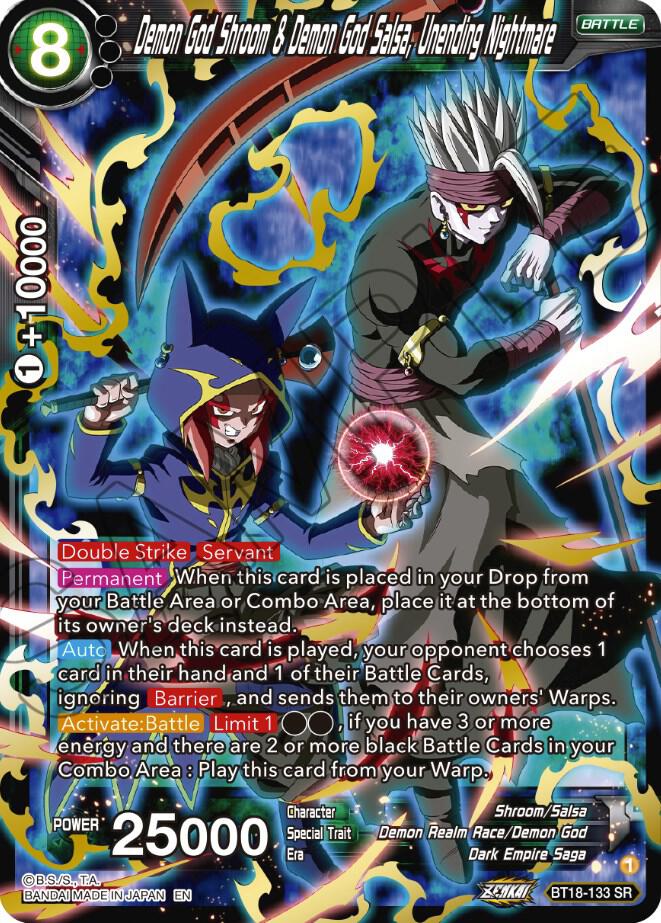 Demon God Shroom & Demon God Salsa, Unending Nightmare BT18-133 