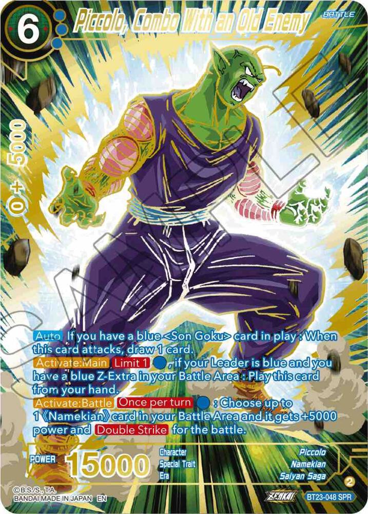 Piccolo, Combo With an Old Enemy (SPR) BT23-048 Perfect Combination 