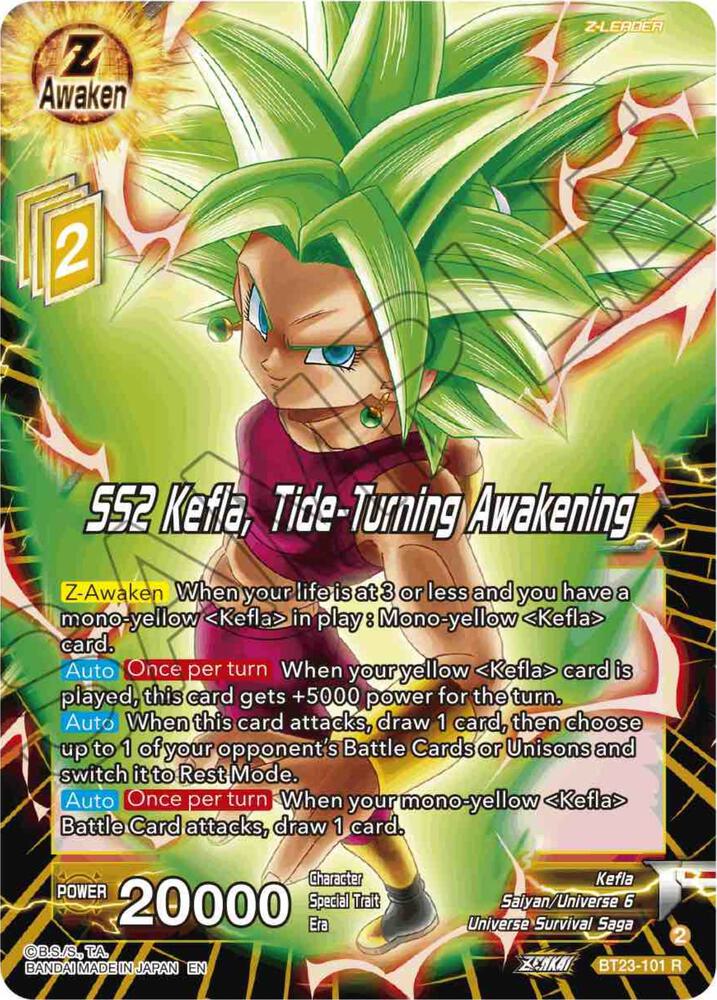 SS2 Kefla, Tide-Turning Awakening BT23-101 Perfect Combination 