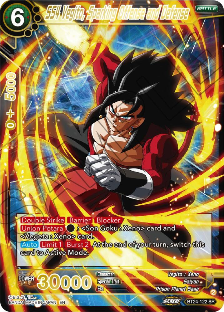 SS4 Vegito, Sparking Offense and Defense BT24-122 Beyond Generations 