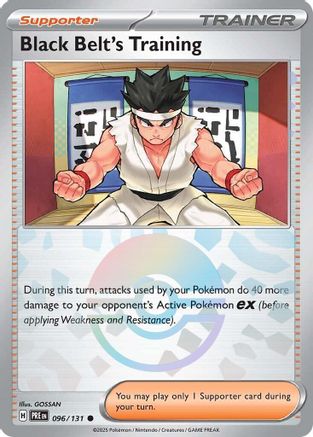 Black Belt's Training (Poke Ball Pattern) 096/131 Holo Prismatic Evolutions 