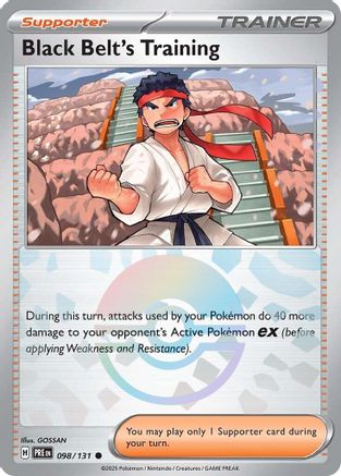 Black Belt's Training (Poke Ball Pattern) 098/131 Holo Prismatic Evolutions 