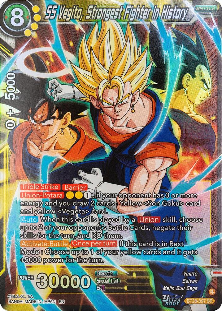 SS Vegito, Strongest Fighter in History BT28-097 Prismatic Clash 