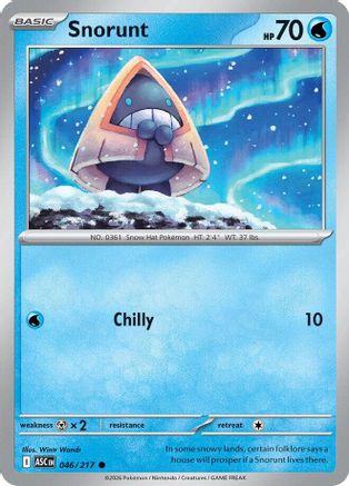 Snorunt 046/217 ME: Ascended Heroes Reverse Holo Common Pokemon