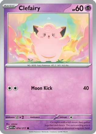 Clefairy 074/217 ME: Ascended Heroes Reverse Holo Common Pokemon
