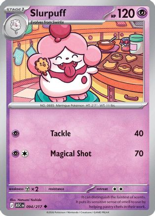 Slurpuff 094/217 ME: Ascended Heroes Reverse Holo Uncommon Pokemon
