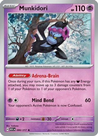 Munkidori 099/217 ME: Ascended Heroes Rare Pokemon
