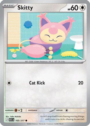 Skitty 165/217 ME: Ascended Heroes Reverse Holo Common Pokemon