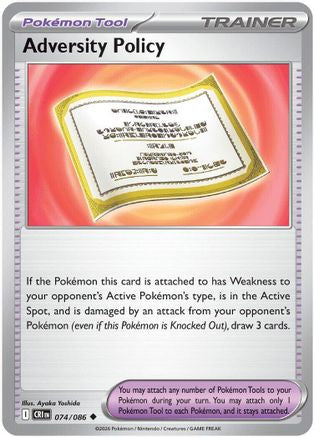 Adversity Policy 074/086 ME04: Chaos Rising Uncommon Reverse Holo