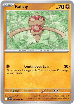 Baltoy 046/086 ME04: Chaos Rising Common Pokemon