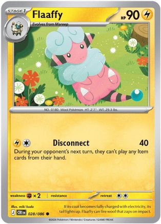 Flaaffy 028/086 ME04: Chaos Rising Common Reverse Holo