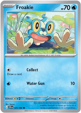 Froakie 020/086 ME04: Chaos Rising Common Pokemon