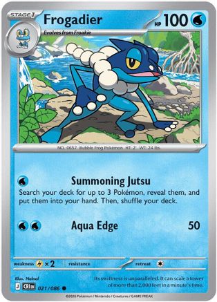 Frogadier 021/086 ME04: Chaos Rising Common Pokemon