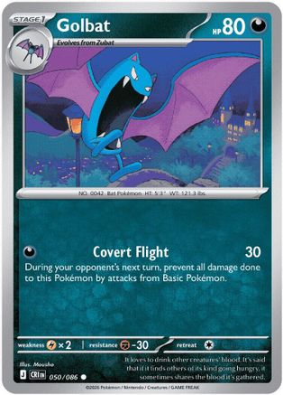 Golbat 050/086 ME04: Chaos Rising Common Reverse Holo