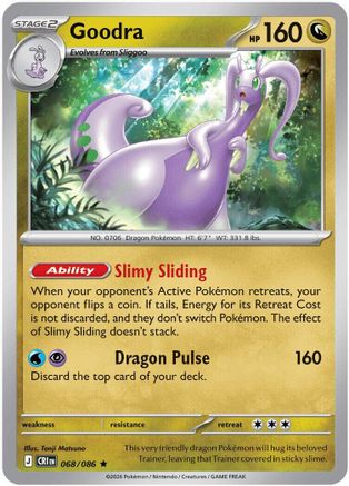 Goodra 068/086 ME04: Chaos Rising Rare Reverse Holo