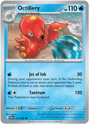 Octillery 017/086 ME04: Chaos Rising Common Pokemon