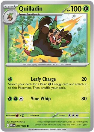 Quilladin 006/086 ME04: Chaos Rising Common Pokemon