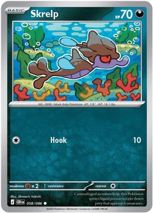 Skrelp 058/086 ME04: Chaos Rising Common Reverse Holo