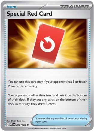 Special Red Card 082/086 ME04: Chaos Rising Uncommon Pokemon