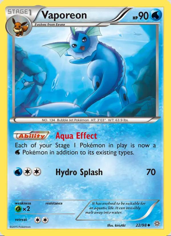 Image of Vaporeon Ancient Origins (AOR) #22