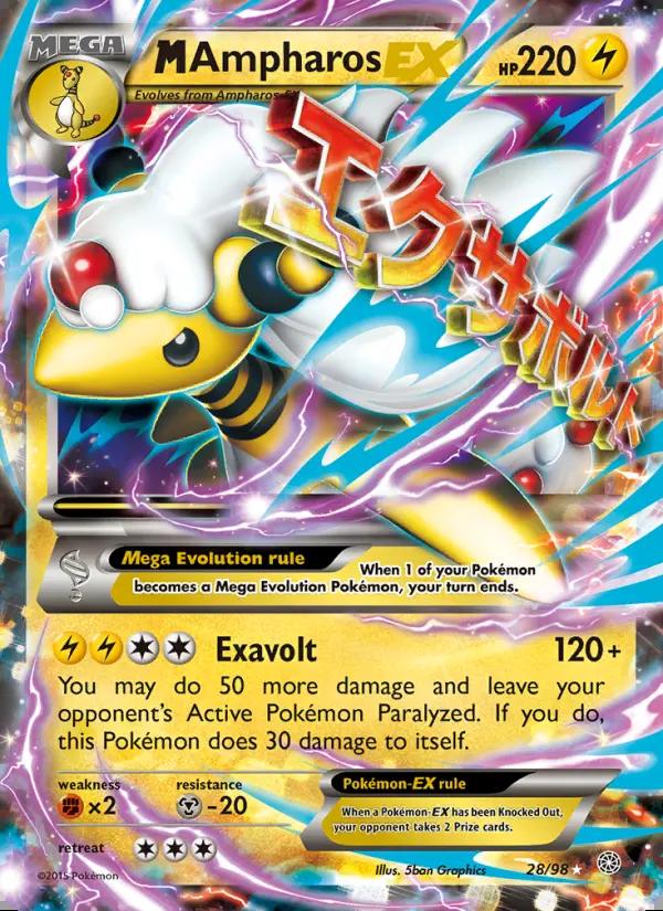 Image of M Ampharos-EX Ancient Origins (AOR) #28