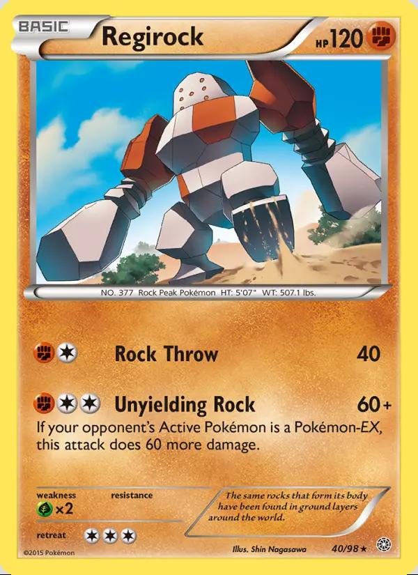 Image of Regirock Ancient Origins (AOR) #40