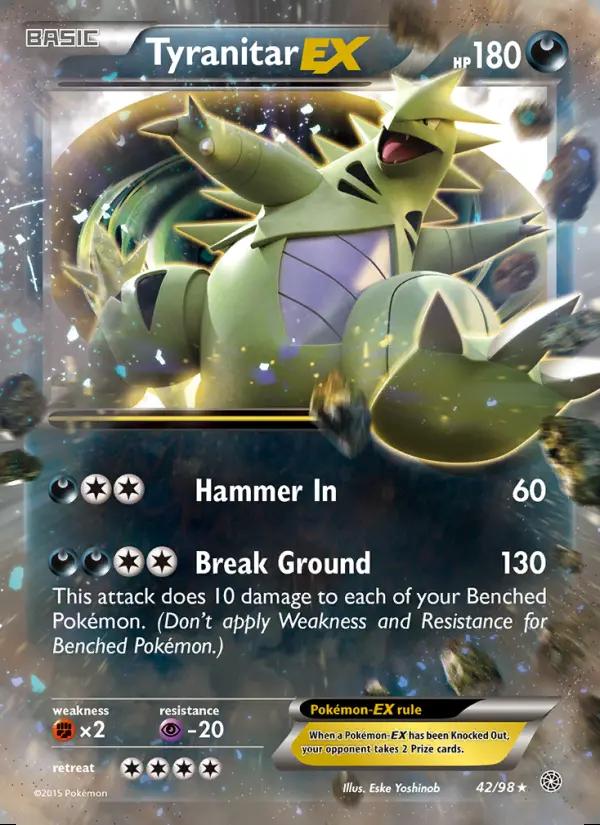Image of Tyranitar-EX Ancient Origins (AOR) #42