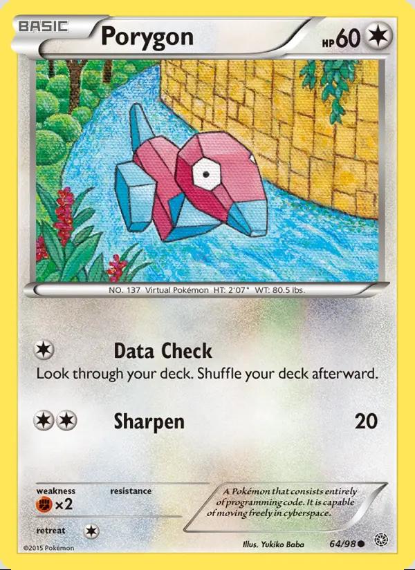 Image of Porygon Ancient Origins (AOR) #64
