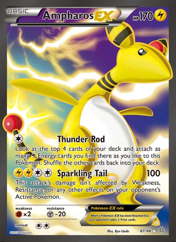 Image of Ampharos-EX Ancient Origins (AOR) #87