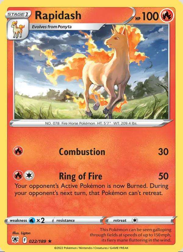Image of Rapidash Astral Radiance (ASR) #022