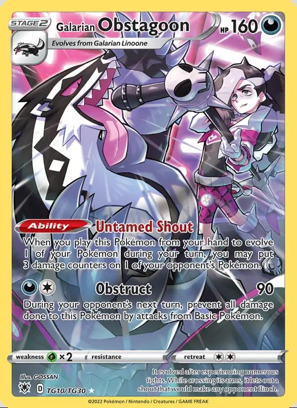 Image of Galarian Obstagoon Astral Radiance (ASR) #TG10