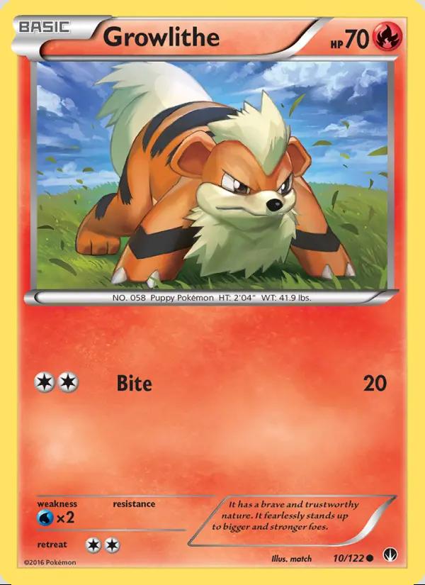 Image of Growlithe BREAKpoint (BKP) #10