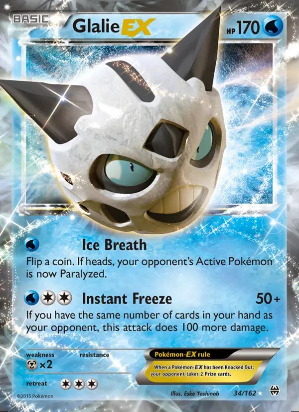 Image of Glalie-EX BREAKthrough (BKT) #34