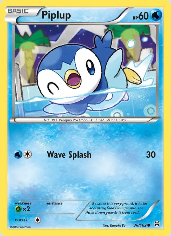 Image of Piplup BREAKthrough (BKT) #36