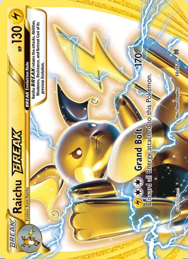Image of Raichu BREAK BREAKthrough (BKT) #50