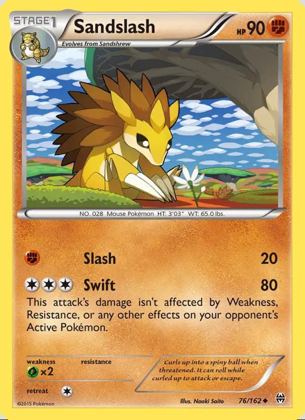 Image of Sandslash BREAKthrough (BKT) #76