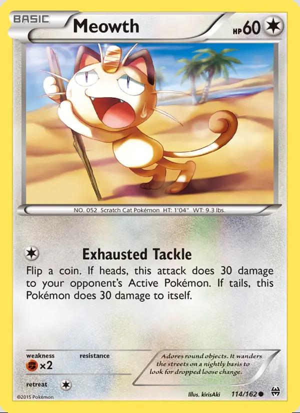 Image of Meowth BREAKthrough (BKT) #114