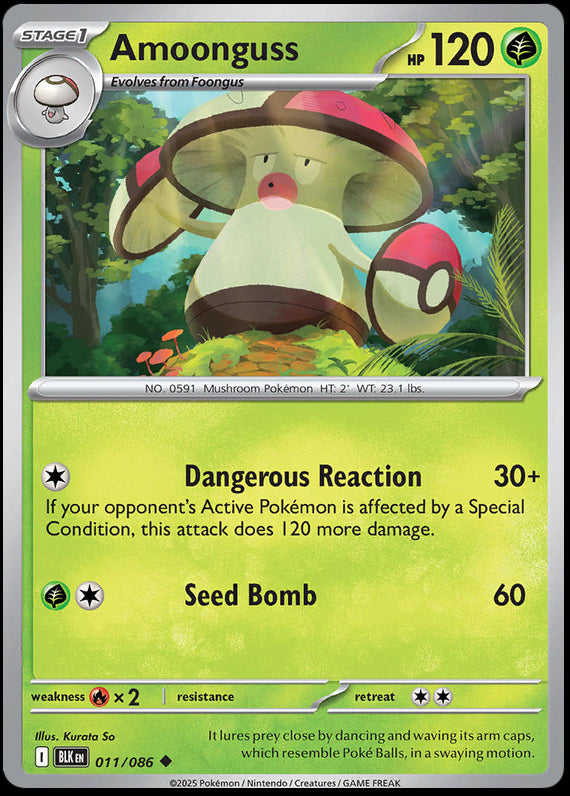 Image of Amoonguss Black Bolt (BLK) #11