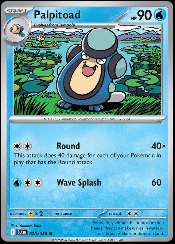 Image of Palpitoad Black Bolt (BLK) #20