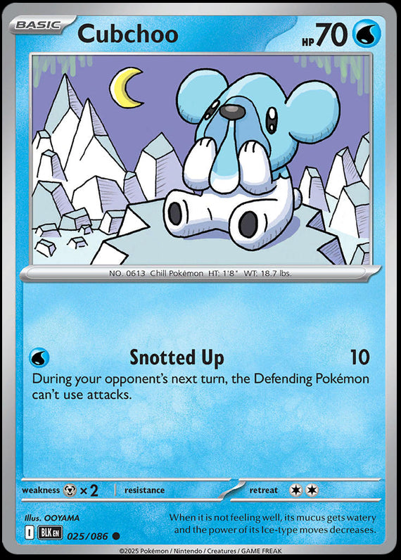 Image of Cubchoo Black Bolt (BLK) #25