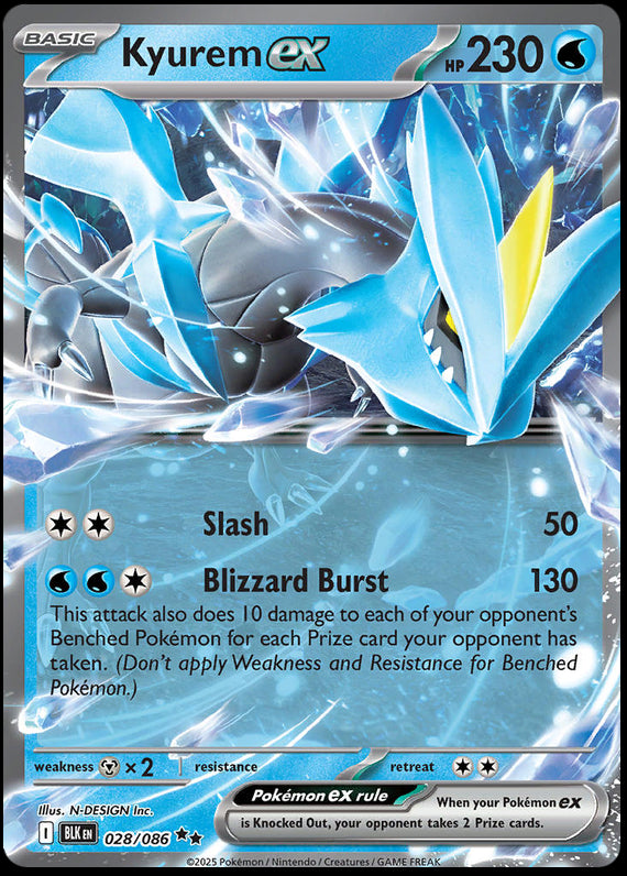 Image of Kyurem ex Black Bolt (BLK) #28
