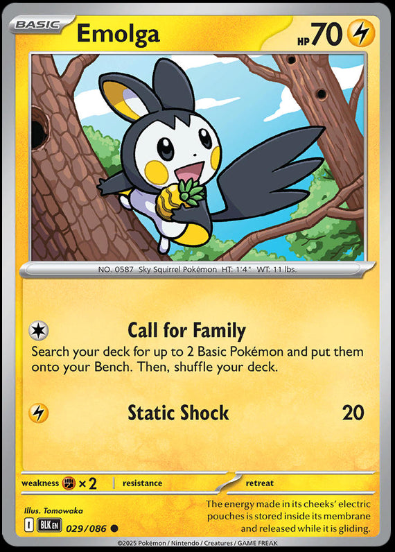 Image of Emolga Black Bolt (BLK) #29