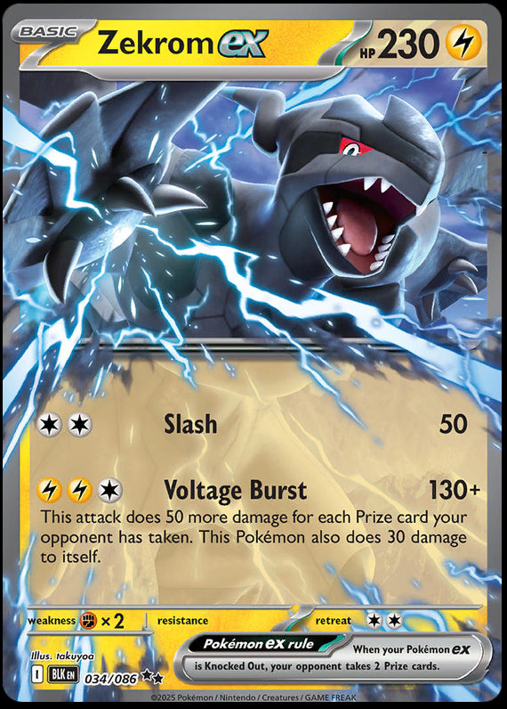 Image of Zekrom ex Black Bolt (BLK) #34