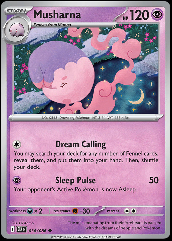 Image of Musharna Black Bolt (BLK) #36